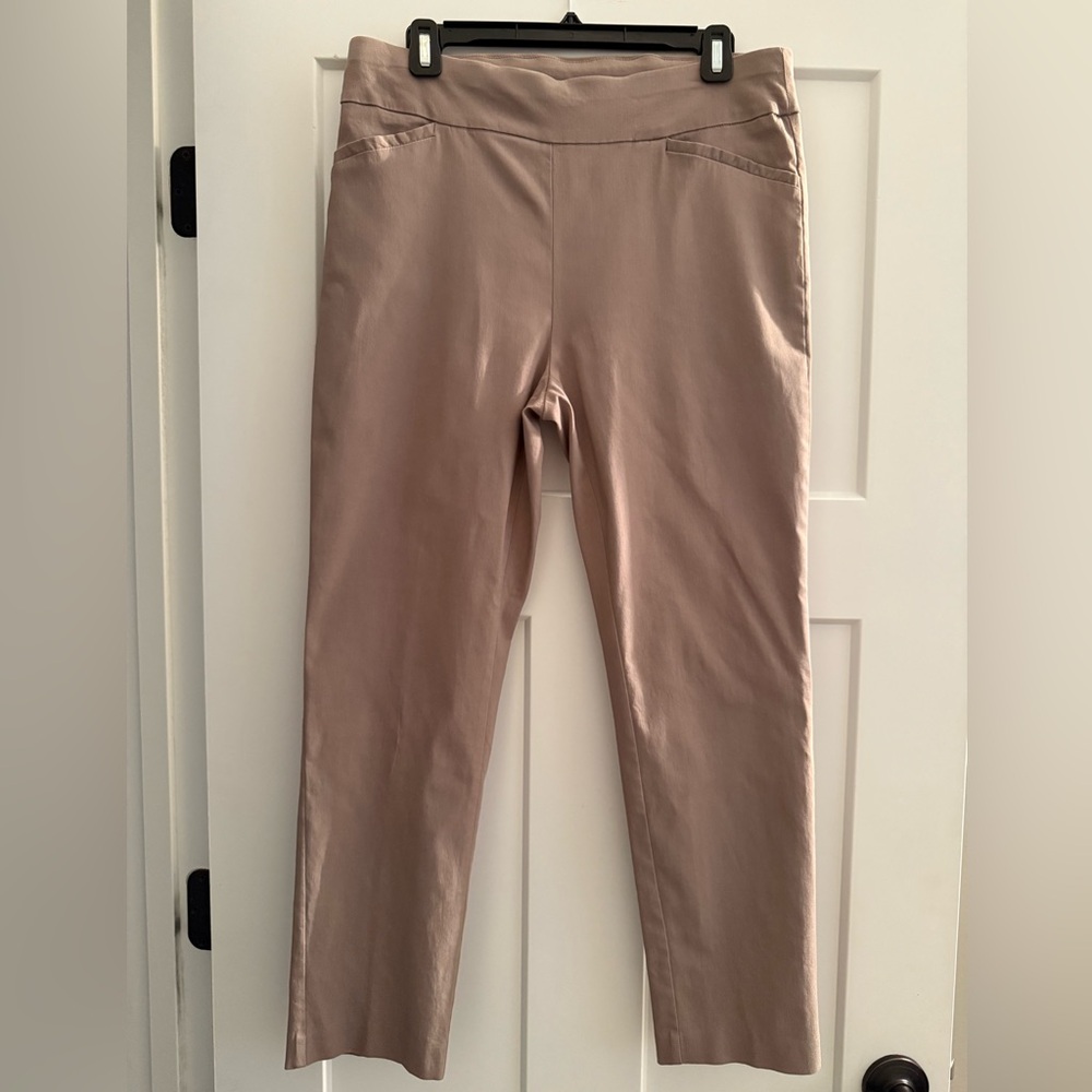 Chico's Beige Straight Leg Pants